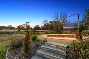 a roundabout in the middle of a park at Crows Nest Tourist Park in Crows Nest