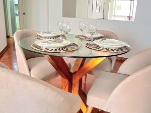 Posezení v ubytování Miraflores Habitacion con baño compartido + 4 fotografie