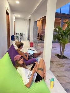 Χώρος καθιστικού στο Jancoox Hostel