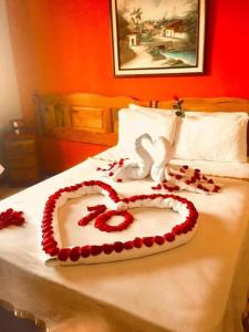 Ένα ή περισσότερα κρεβάτια σε δωμάτιο στο Hotel Santa Lucía, Comayagua