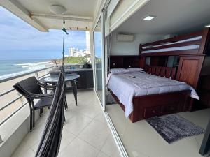 Postel nebo postele na pokoji v ubytování Ocean Suites 1 Exceptional frente al mar