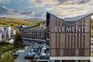 an aerial view of the elements hotel and spa at Elements Hotel&Spa in Świeradów-Zdrój