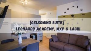 Posezení v ubytování Gelsomino Suite Leonardo Academy, MXP & Laghi