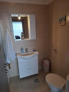 Et badeværelse på Apartament Doina Summerland