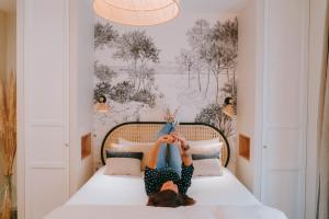 Postel nebo postele na pokoji v ubytování Sézam appart-Hôtel - Rennes + 25 fotografií