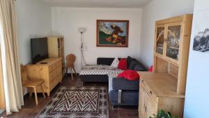 Χώρος καθιστικού στο Ferienwohnung Mitterleithengut