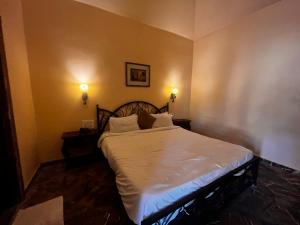 Una cama o camas en una habitación de Sanjay Lodge