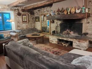Posezení v ubytování Nabat le Haut, chambre et table d'hotes
