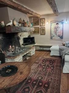 Posezení v ubytování Nabat le Haut, chambre et table d'hotes