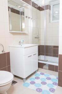 Koupelna v ubytování Apartments Zita