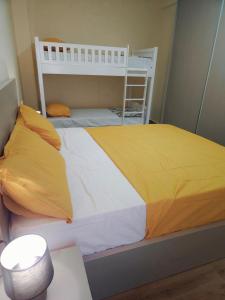 Voodi või voodid majutusasutuse Harmony Apartment Golem toas