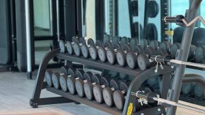 Fitnes centar i/ili fitnes sadržaji u objektu Magnificent - New 1BR in Canal Front Residences