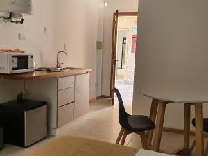 A cozinha ou cozinha compacta de The owl lodge