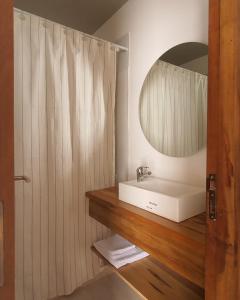 Um banheiro em The owl lodge