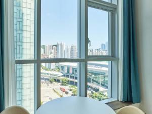Nespecifikovaný výhled na destinaci Pusan nebo výhled na město při pohledu z hotelu