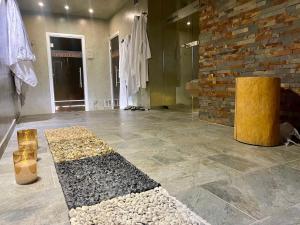 Koupelna v ubytování Wellness Hotel Bozeňov
