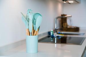 Cucina o angolo cottura di Campus Lugano 45 wonderful Smart Suites in the university area