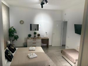 TV a/nebo společenská místnost v ubytování La Via Di Mezzo