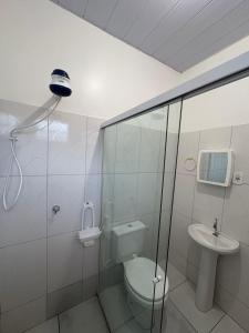 Koupelna v ubytování Large and comfortable house