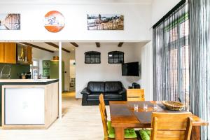Η κουζίνα ή μικρή κουζίνα στο Blütenzauber Apartment No 9