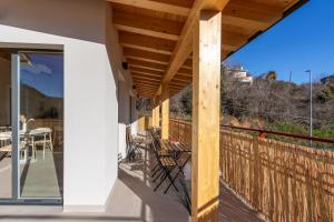 Balkón nebo terasa v ubytování Hostal Lóbrega