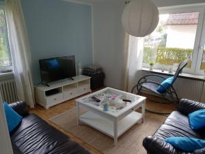 TV a/nebo společenská místnost v ubytování Erholung Pur Nordsee Urlaub Mit Hund