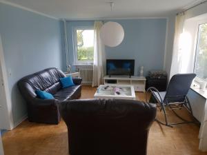 TV a/nebo společenská místnost v ubytování Erholung Pur Nordsee Urlaub Mit Hund
