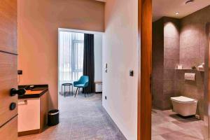 Koupelna v ubytování Hotel Boka