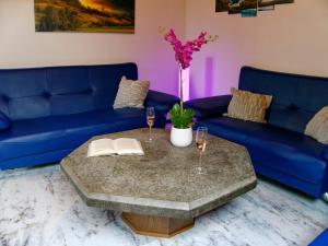 Posezení v ubytování Ferienwohnung Schlossblick Schillingsfürst