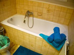 Koupelna v ubytování Ferienwohnung Schlossblick Schillingsfürst