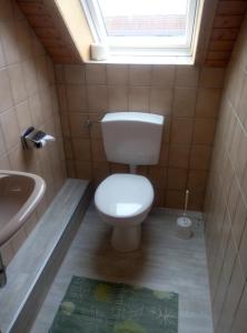 Koupelna v ubytování Haus Sandboll DHH2