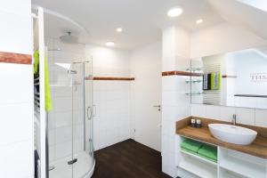 Kuchyň nebo kuchyňský kout v ubytování Ferienwohnung Aurora