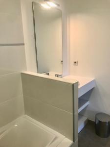 Saint-JosephにあるSete Villa Le Gabanon piscine et 1ere etangの洗面台と鏡のあるバスルーム +13枚の写真