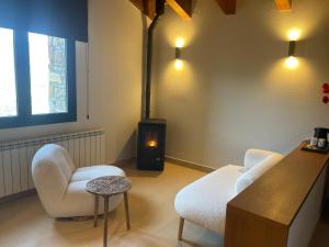 Les Flors - Hotel Rural & Cabanyes的休息区