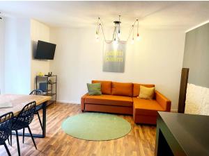 Posezení v ubytování EasyOne Apartments