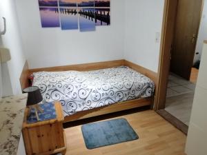 Postel nebo postele na pokoji v ubytování Ferienhaus Else