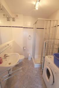 Koupelna v ubytování Ferienhaus Helder