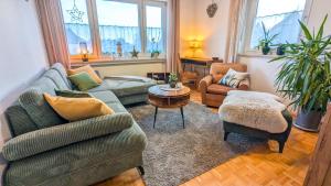 Posezení v ubytování Ferienwohnung Fichtelsonne