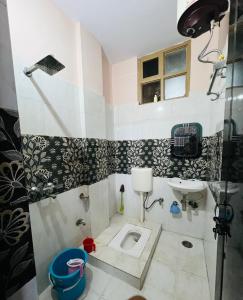 Koupelna v ubytování Annapurna Homestays