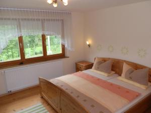 Katil atau katil-katil dalam bilik di Haus Post OG-Wohnung