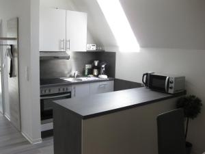 Kuchyň nebo kuchyňský kout v ubytování Ferienhaus Twistesee 93