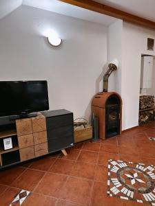 TV a/nebo společenská místnost v ubytování Apartma Neja Rogla
