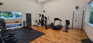 Fitness centrum a/nebo fitness zařízení v ubytování Apart Hotel Champagnat UN1206