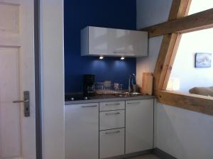 Dapur atau dapur kecil di Gut Alt Farpen Ferienwohnung 2