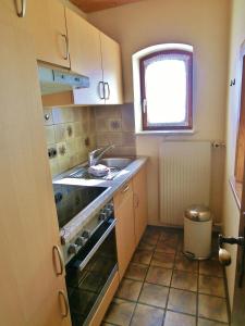 Kuchyň nebo kuchyňský kout v ubytování Mädelegabel