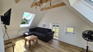 Posezení v ubytování Naturhof Buschwiesen - Wohnung Lama