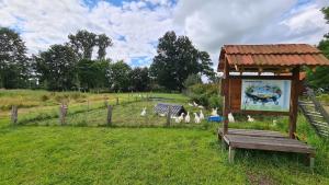 Zahrada ubytování Naturhof Buschwiesen - Wohnung Lama