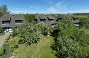 an overhead view of a row of houses at 3-Raum Dachgeschoss Apartment 54 in Rankwitz