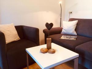 Posezení v ubytování Ferienwohnung Heimatliebe
