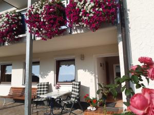Balkón nebo terasa v ubytování Ferienwohnung Heimatliebe